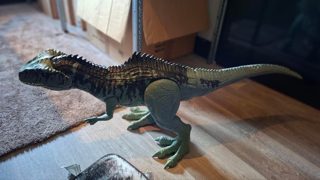 Jurassic World mattel Giganotosaurus Dinosaurus Speelgoed, Ophalen, Zo goed als nieuw, Jongen of Meisje