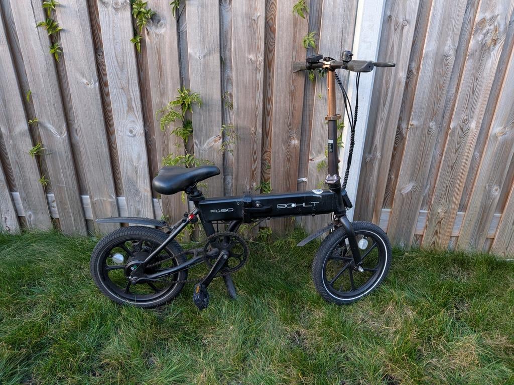 Bohlt R160 Electrische Vouwfiets Zwart, Fietsen en Brommers, Fietsen | Vouwfietsen, Gebruikt, 16 tot 18 inch, Versnellingen, Totaal opvouwbaar