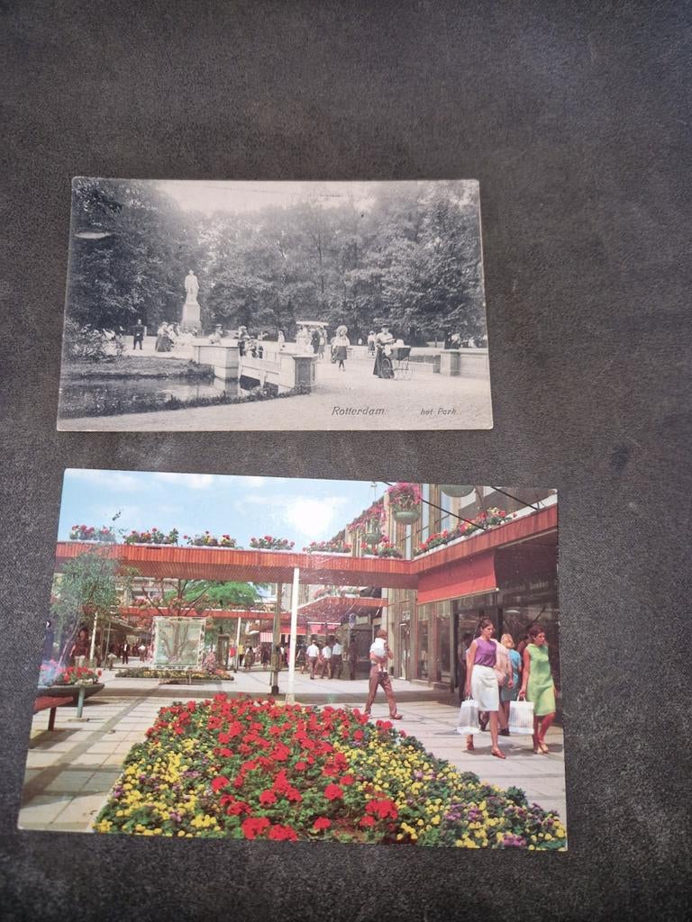 Rotterdam kaart, Verzamelen, Ophalen of Verzenden, Voor 1920, Zuid-Holland