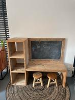 Kinder bureau met krijtbord en opbergvakken, Ophalen, Zo goed als nieuw, Bureau