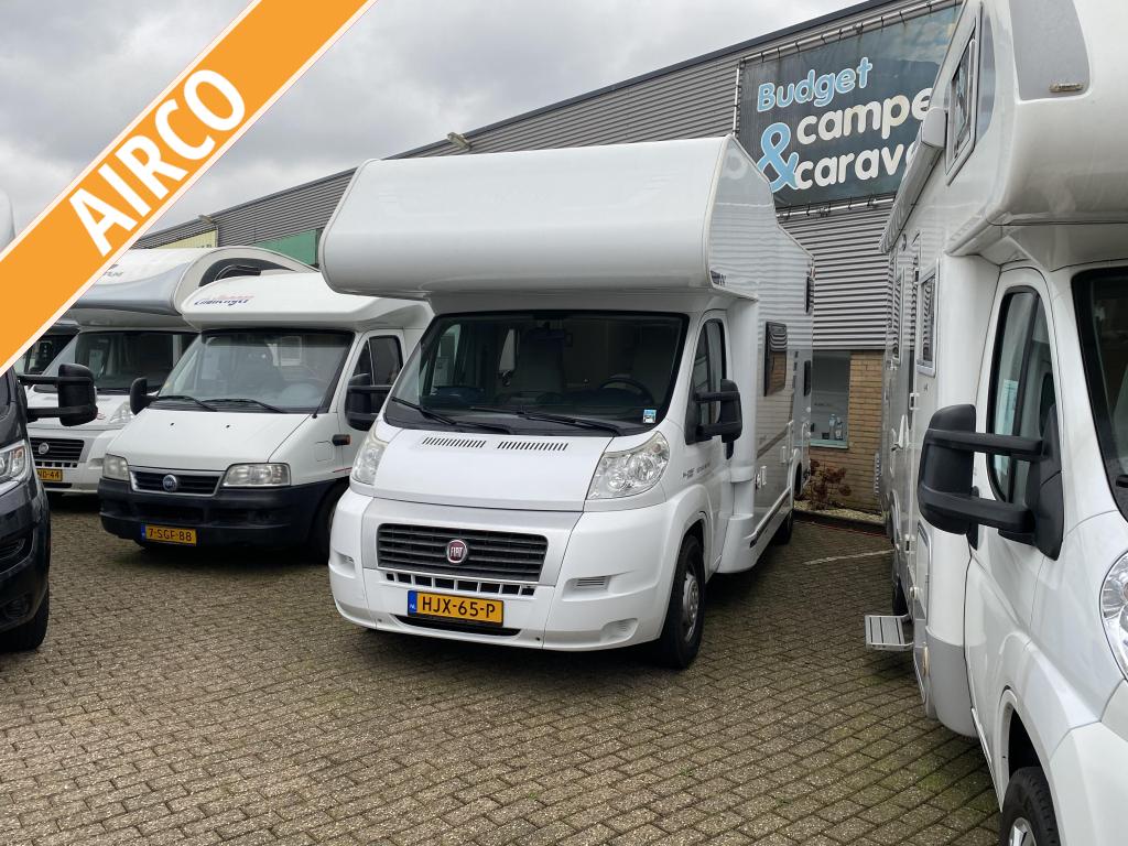 Hobby Siesta A 65 GM Familie 6 pers aut airco cruise cntr, Caravans en Kamperen, Campers, Ringverwarming, Fiat, Hobby, Luifel