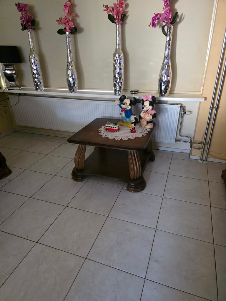 Bijzettafel 80x80 cm eiken, Ophalen of Verzenden