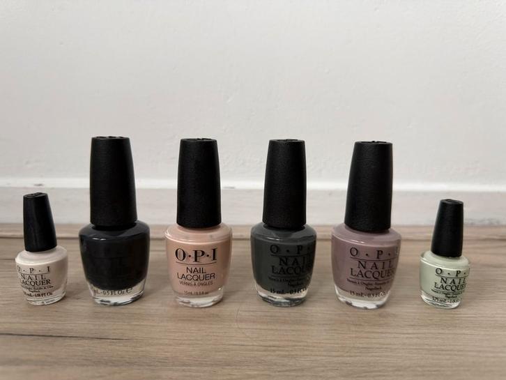 6x flesjes nagellak OPI, Sieraden, Tassen en Uiterlijk, Uiterlijk | Cosmetica en Make-up, Zo goed als nieuw, Make-up, Handen en Nagels