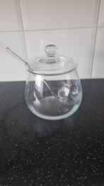 Glazen bowlpot met glazen lepel, Huis en Inrichting, Ophalen