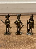 Miniatuur 3 sculpturen Franse soldaten Napoleontische oorlog, Ophalen of Verzenden, Zo goed als nieuw, Overige typen