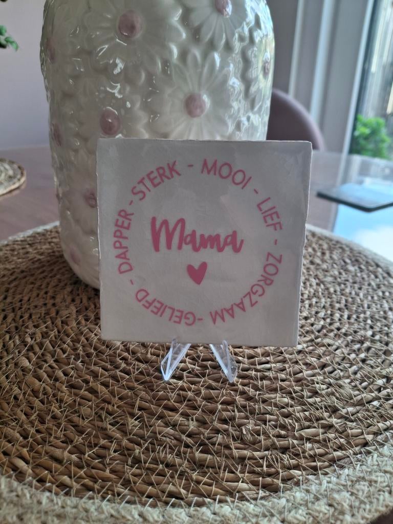 Tegeltje voor moederdag 10x10cm, Ophalen of Verzenden, Nieuw