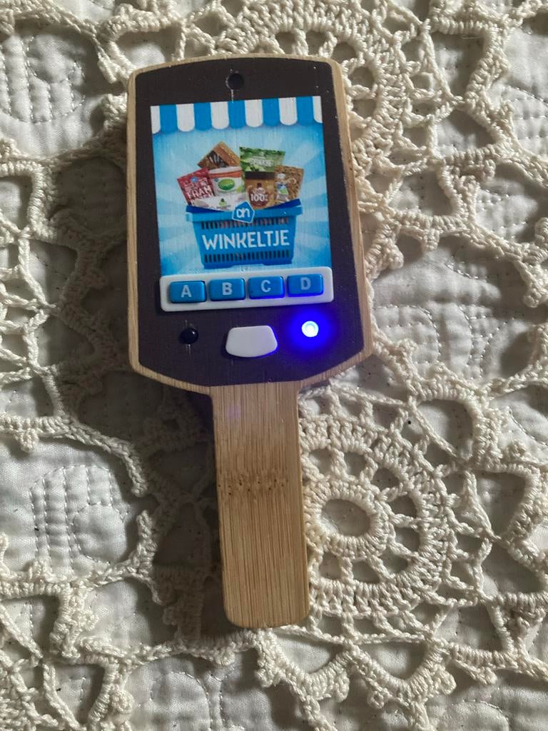 Albert Heijn winkelscanner,  houten speelgoed, Ophalen of Verzenden