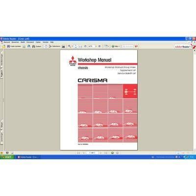 Werkplaatsboek met Alle Type Mitsubishi Carisma op DVD, Verzenden
