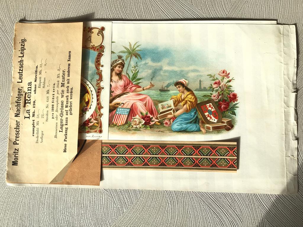 La Reina etiketten, Ophalen of Verzenden, Gebruikt, Sigarenbandjes