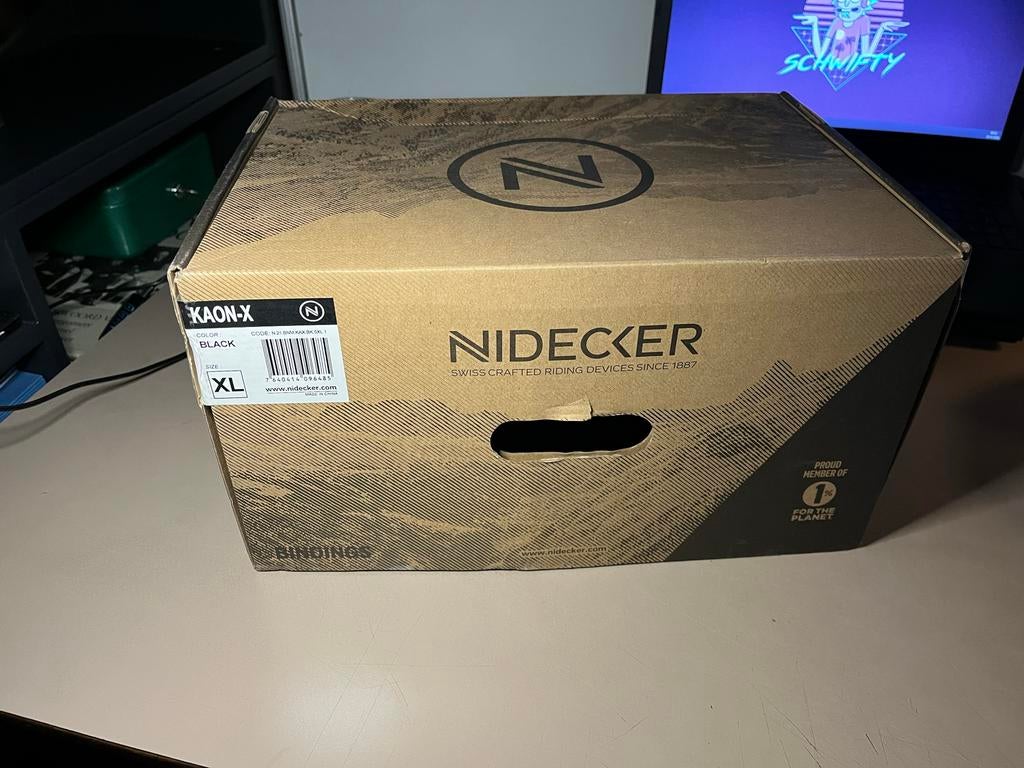 Nidecker Kaon-X Snowboard Bindingen - Maat XL, Sport en Fitness, Snowboarden, Ophalen of Verzenden, Zo goed als nieuw, Bindingen
