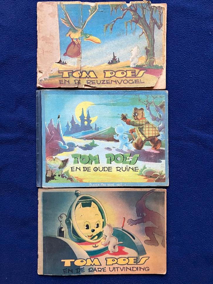 5x Marten Toonder - Tom Poes (1945-1952), Boeken, Stripboeken, Gelezen, Meerdere stripboeken, Ophalen of Verzenden