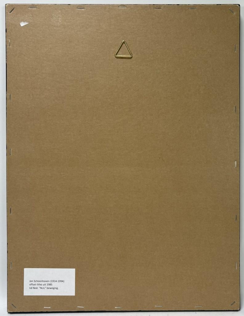 1291. Litho, Jan Schoonhoven – abstracte compositie, 1985, Antiek en Kunst, Ophalen of Verzenden