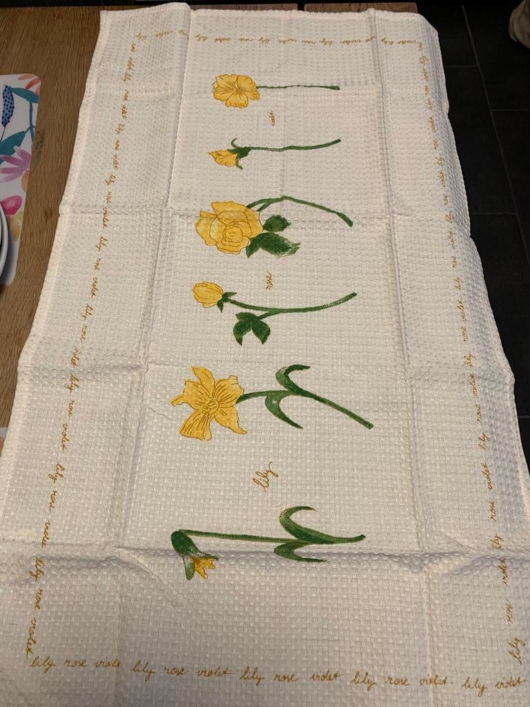9 grote keukenhanddoeken merk Claire &Eef, Ophalen of Verzenden, Nieuw, Geel, Theedoek of Handdoek