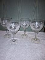 4 kristallen Leffe glazen, Verzamelen, Ophalen of Verzenden, Nieuw, Bierglas