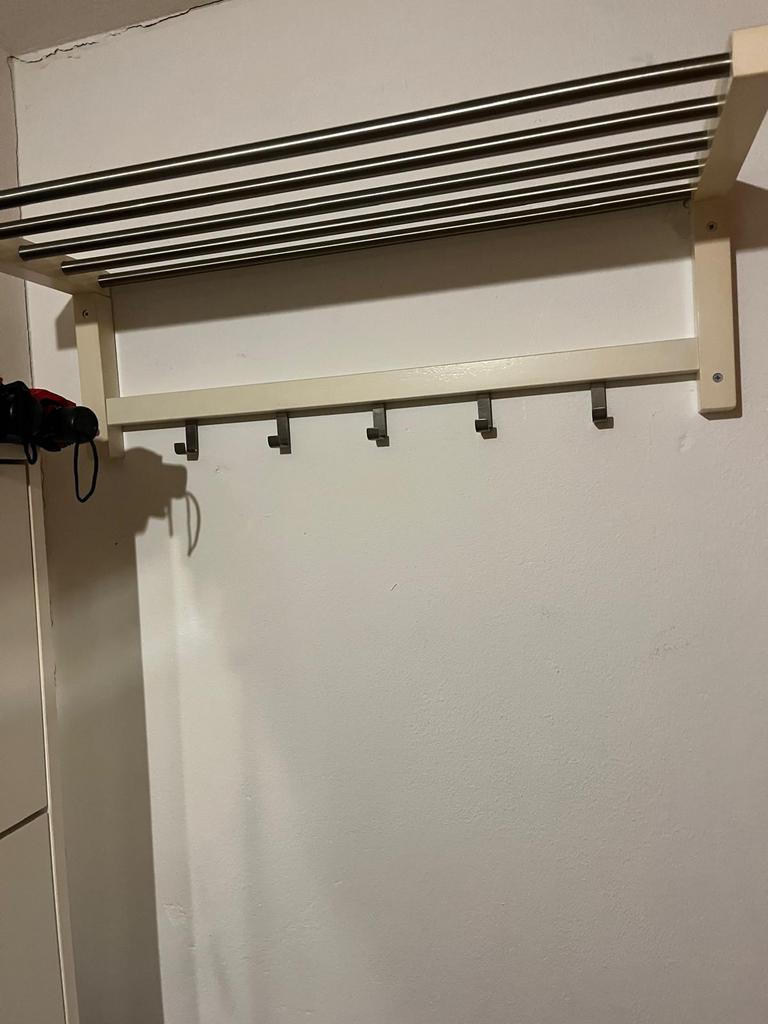 Ikea kapstok wit. Wandkapstok, Huis en Inrichting, Woonaccessoires | Kapstokken, Zo goed als nieuw, Minder dan 100 cm, Hout, Ophalen