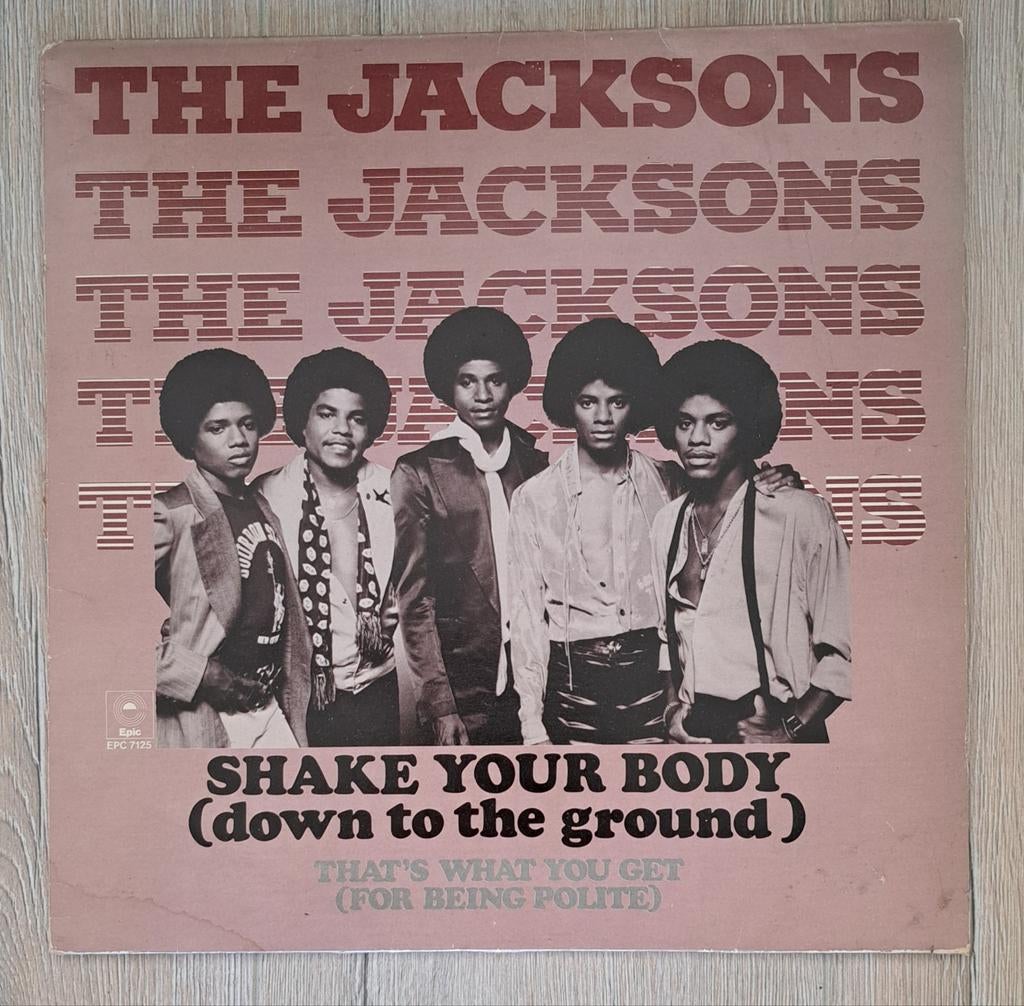 LP 12" The Jacksons - Shake Your Body Maxi-Single, Cd's en Dvd's, Vinyl Singles, Gebruikt, Maxi-single, Ophalen of Verzenden, Pop