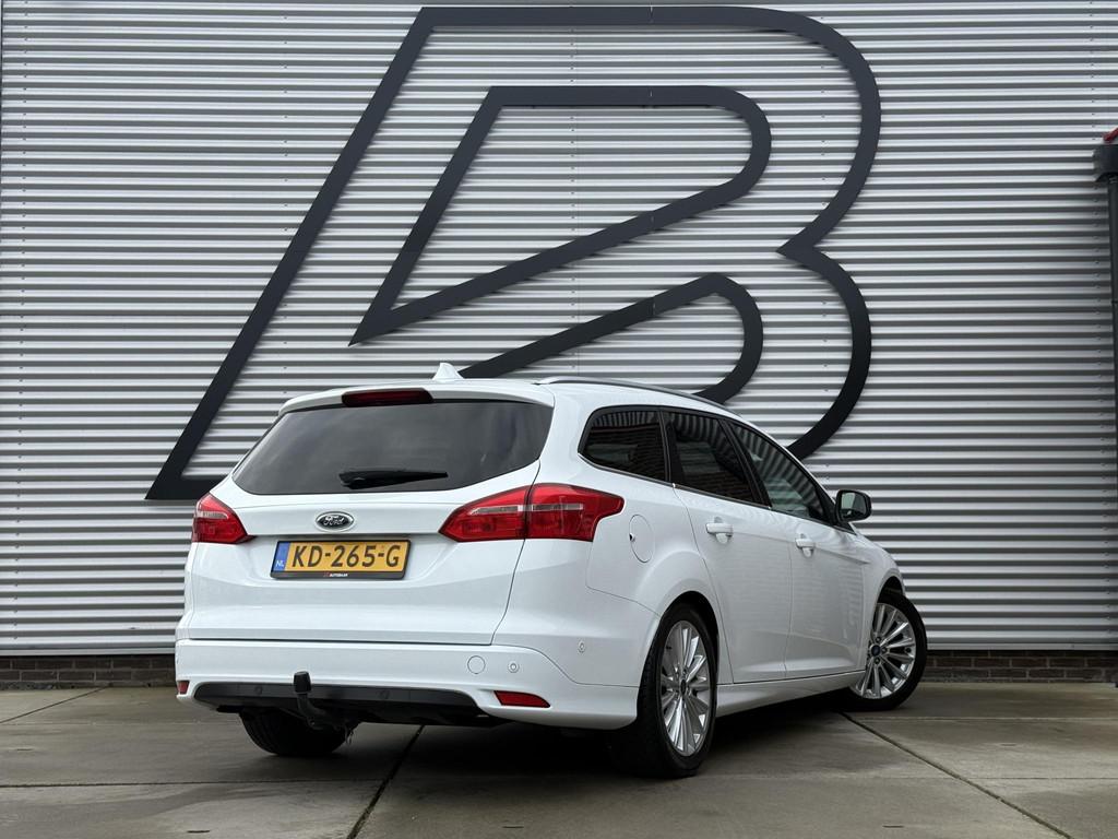 Ford Focus Wagon 1.0 Titanium 2e Eigenaar|Navi|Trekhaak|Clim, Gebruikt, Euro 6, Wit, Origineel Nederlands