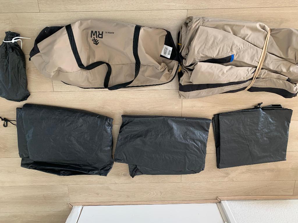 2 persoons tent van katoen Aspen TC Redwood, Caravans en Kamperen, Tenten, Ophalen, Zo goed als nieuw, Tot en met 2