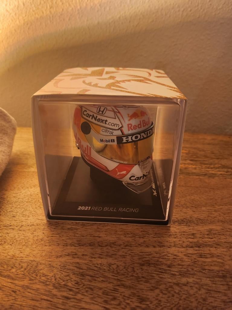 Max Verstappen helm schaalmodel 2021 1:4, Verzamelen, Automerken, Motoren en Formule 1, Ophalen, Nieuw, Formule 1