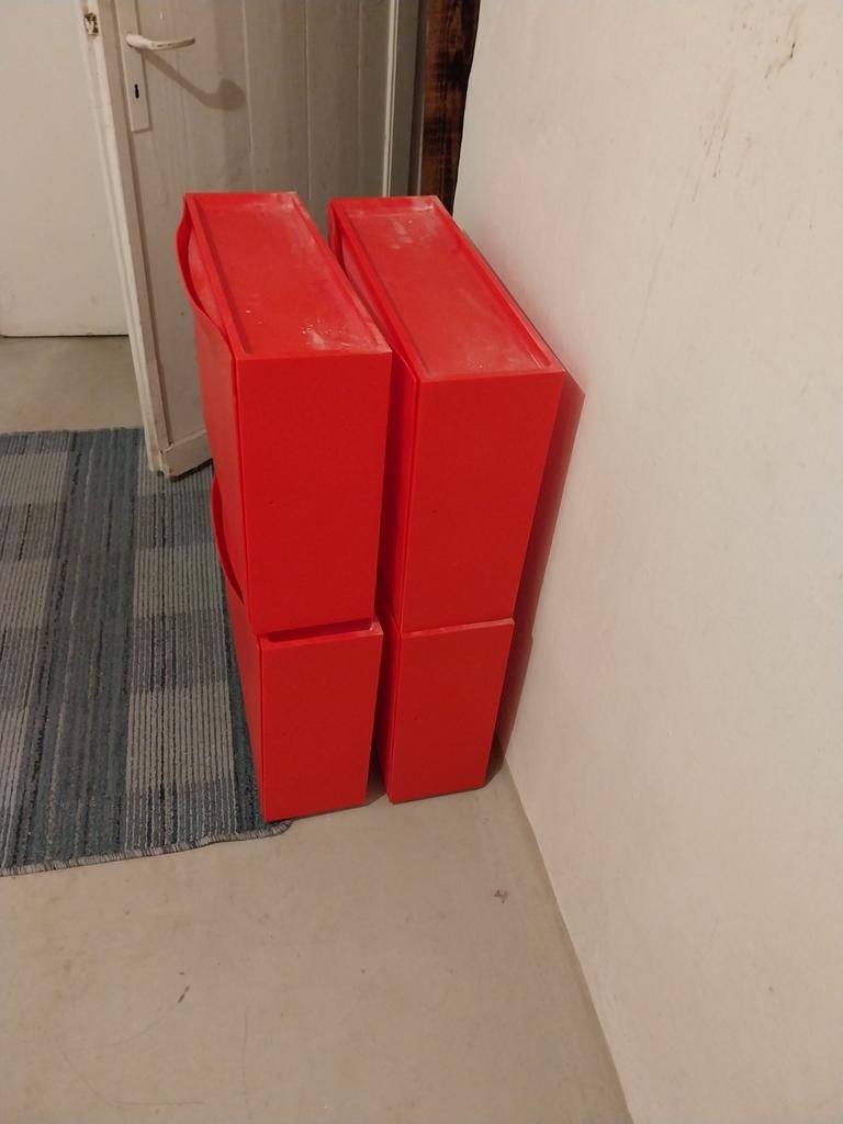 IKEA Trones schoenenkasten rood (4 stuks), Ophalen, Gebruikt