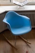 Eames RAR schommelstoel replica chroom frame lichtblauw, Ophalen, Kunststof, Blauw, Zo goed als nieuw