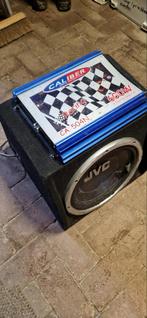 Subwoofer met Versterker, Auto diversen, Autospeakers, Ophalen, Gebruikt