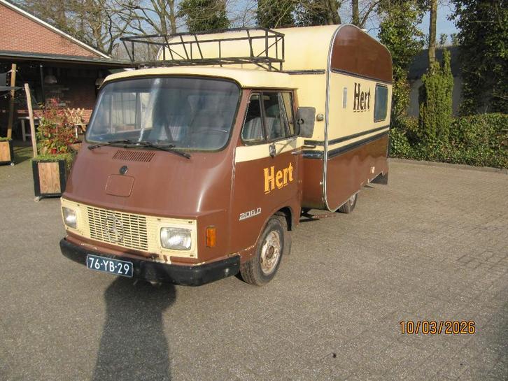oldtimer kampeerauto Mercedes L 206 DG, Caravans en Kamperen, Campers, Particulier, tot en met 3, Buscamper of Camperbus, Mercedes-Benz