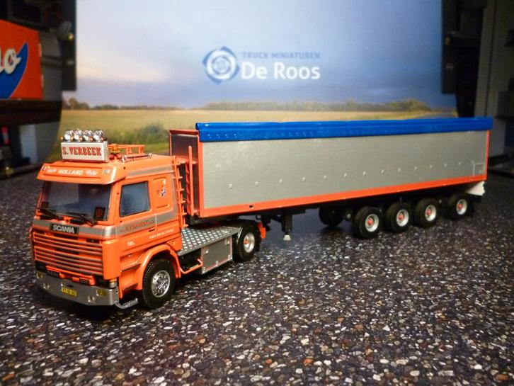 Tekno Scania 143 S. Verbeek met certificaat, Hobby en Vrije tijd, Modelauto's | 1:50, Nieuw, Bus of Vrachtwagen, Tekno, Ophalen of Verzenden