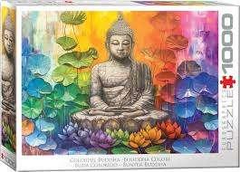 Eurographics: Colorful Buddha 1000 stukjes, Hobby en Vrije tijd, Denksport en Puzzels, Ophalen of Verzenden, 500 t/m 1500 stukjes
