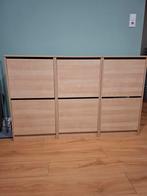 Ikea schoenenkasjes 3 x beukenkleur, Huis en Inrichting, Ophalen