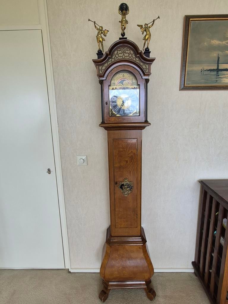 Staande antieke Warmink klok, Antiek en Kunst, Ophalen of Verzenden