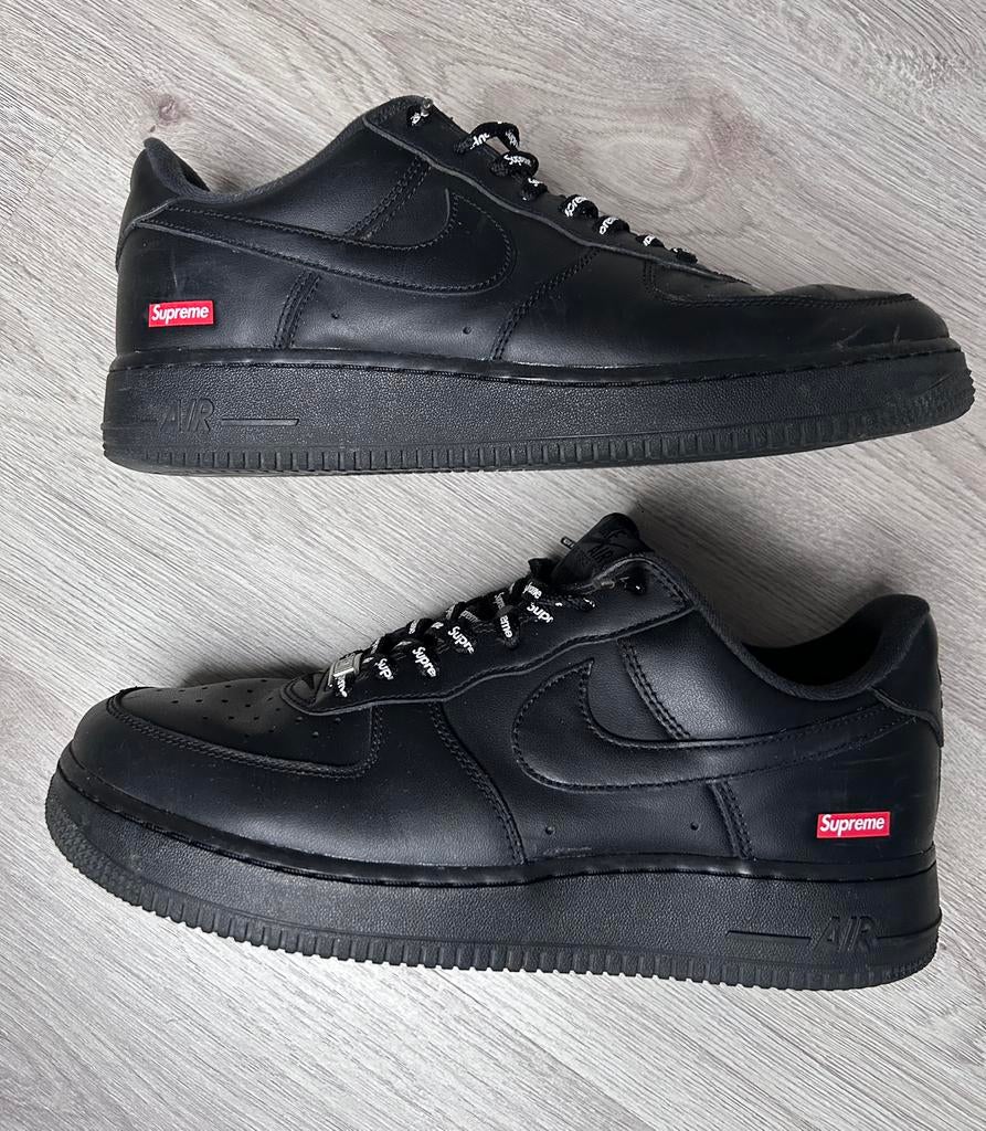 Nike Air Force 1 Low Supreme "Black maat 44, Kleding | Heren, Schoenen, Ophalen, Zwart, Sneakers of Gympen, Zo goed als nieuw