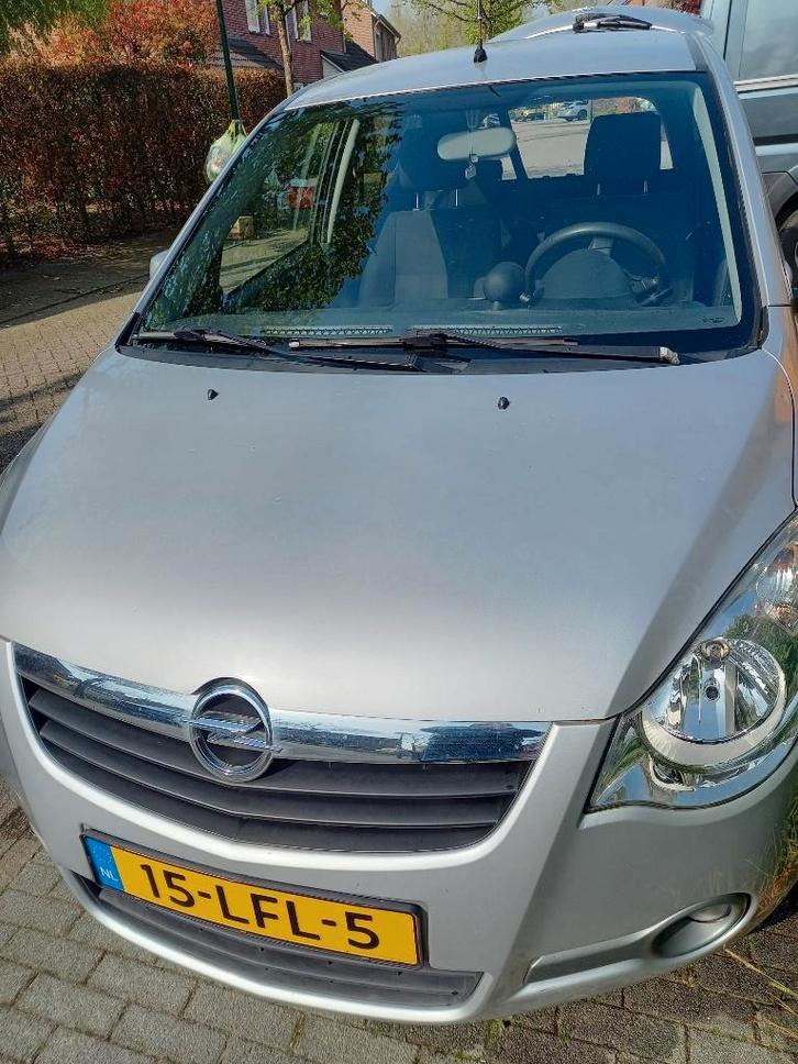 Opel Agila 1.2 16V 2010 Grijs, Auto's, Opel, Particulier, Agila, Airbags, Centrale vergrendeling, Elektrische buitenspiegels, Elektrische ramen