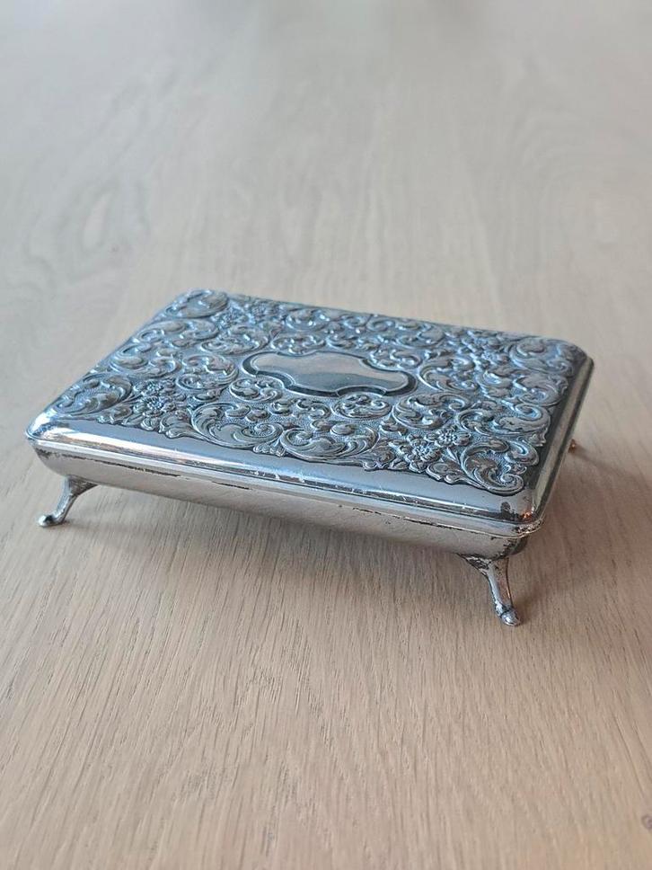 Antieke victoriaanse kaptafel/sigaren/ bijouteriedoos €49, Antiek en Kunst, Antiek | Goud en Zilver, Ophalen of Verzenden