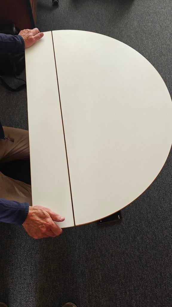 Klaptafel wandmontage, Rond, Ophalen of Verzenden, Zo goed als nieuw, Minder dan 100 cm