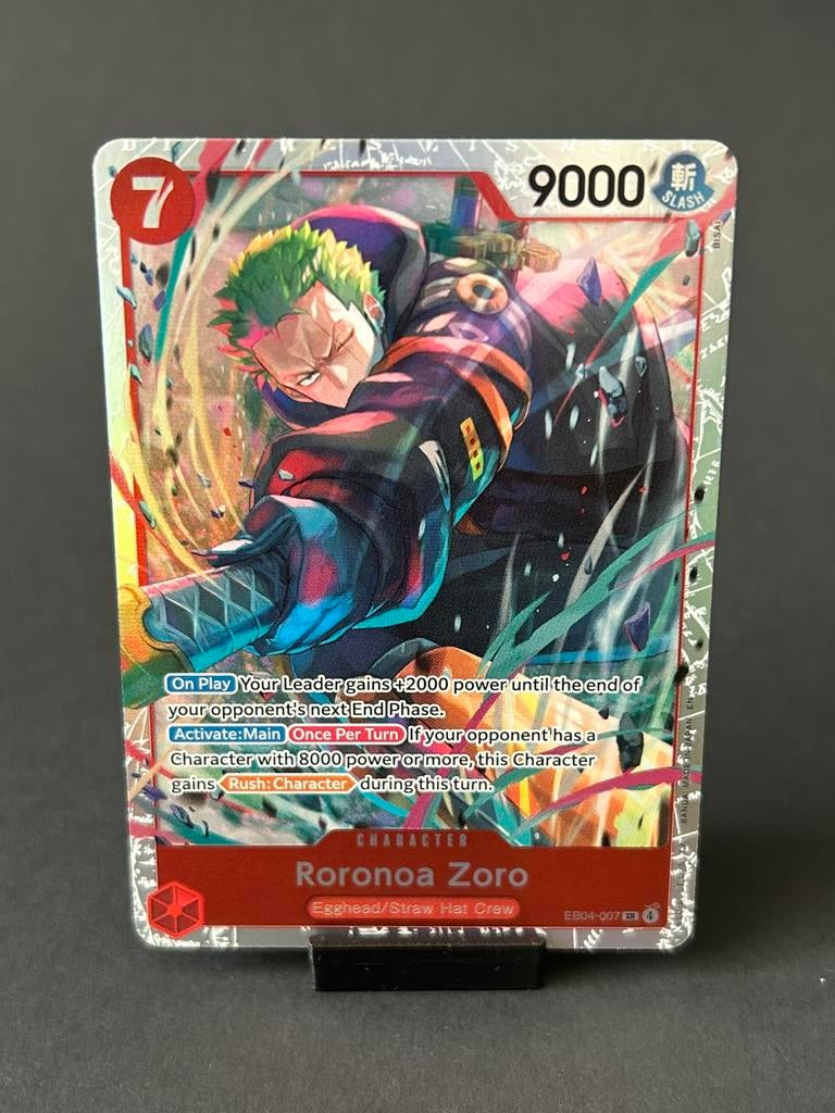 One Piece, Roronoa Zoro, EB04-007, Ophalen of Verzenden, Zo goed als nieuw