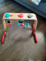 Houten babygym met primaire kleuren en afneembare speeltjes, Kinderen en Baby's, Speelgoed | Babyspeelgoed, Ophalen of Verzenden