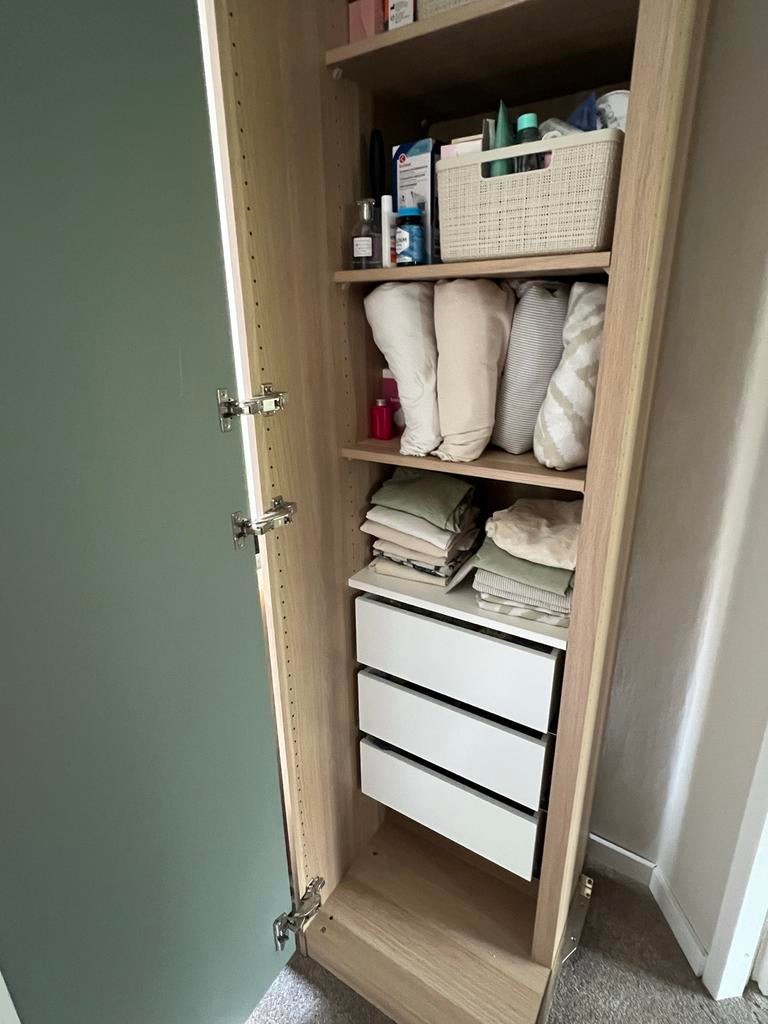 IKEA PAX Hoekelement Kast - Licht Eiken, Huis en Inrichting, Kasten | Kledingkasten, Ophalen, Gebruikt, 200 cm of meer, 50 tot 100 cm