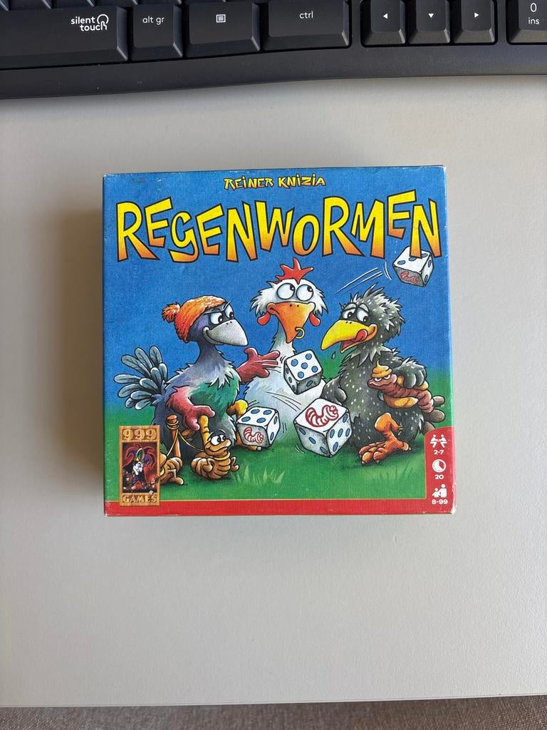 Regenwormen spel - Compleet en in goede staat, Drie of vier spelers, Ophalen of Verzenden, Gebruikt