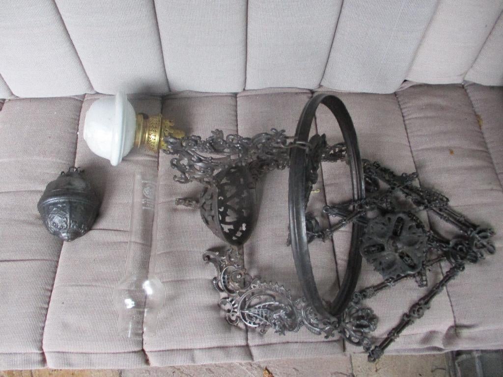 antieke lamp voor op schepen zeldzaam Schipperke z kelk, Ophalen of Verzenden