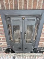 Inbouwkachel met dubbele deuren, Ophalen, Gebruikt, Inzethaard, Houthaard