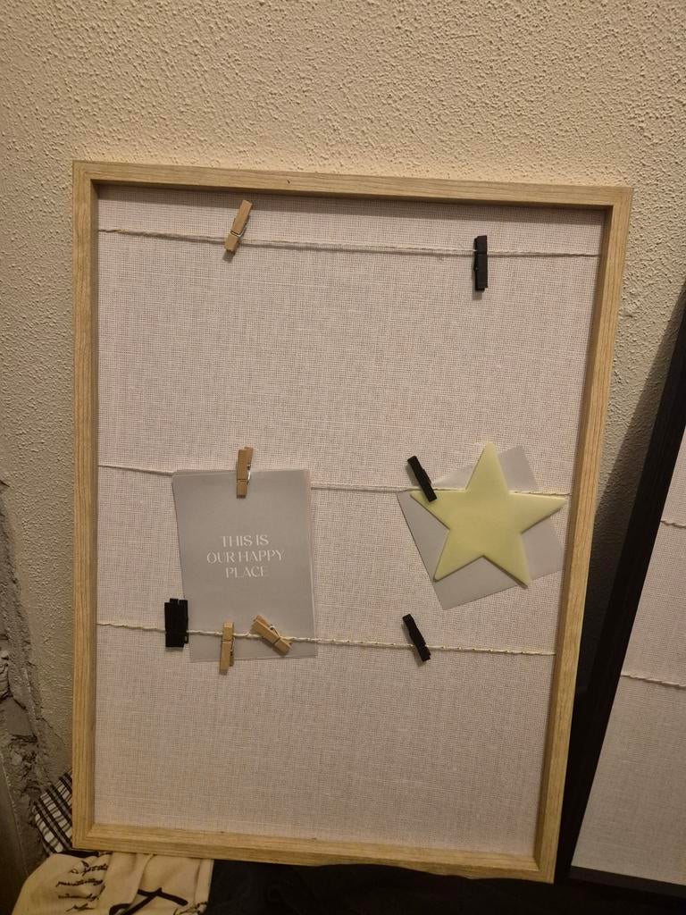 Ophang borden met knijpertjes., Minder dan 50 cm, Ophalen of Verzenden, Zo goed als nieuw, Minder dan 50 cm