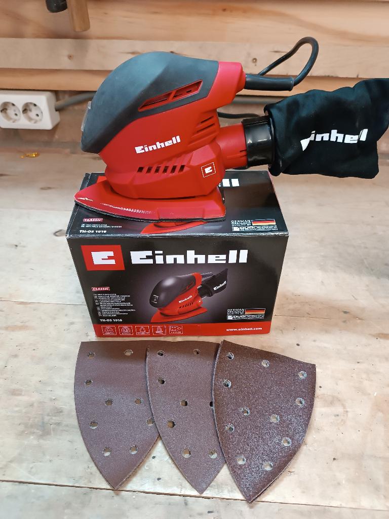 schuurmachine Einhell, Doe-het-zelf en Verbouw, Ophalen, Zo goed als nieuw, Minder dan 600 watt, Vlakschuurmachine