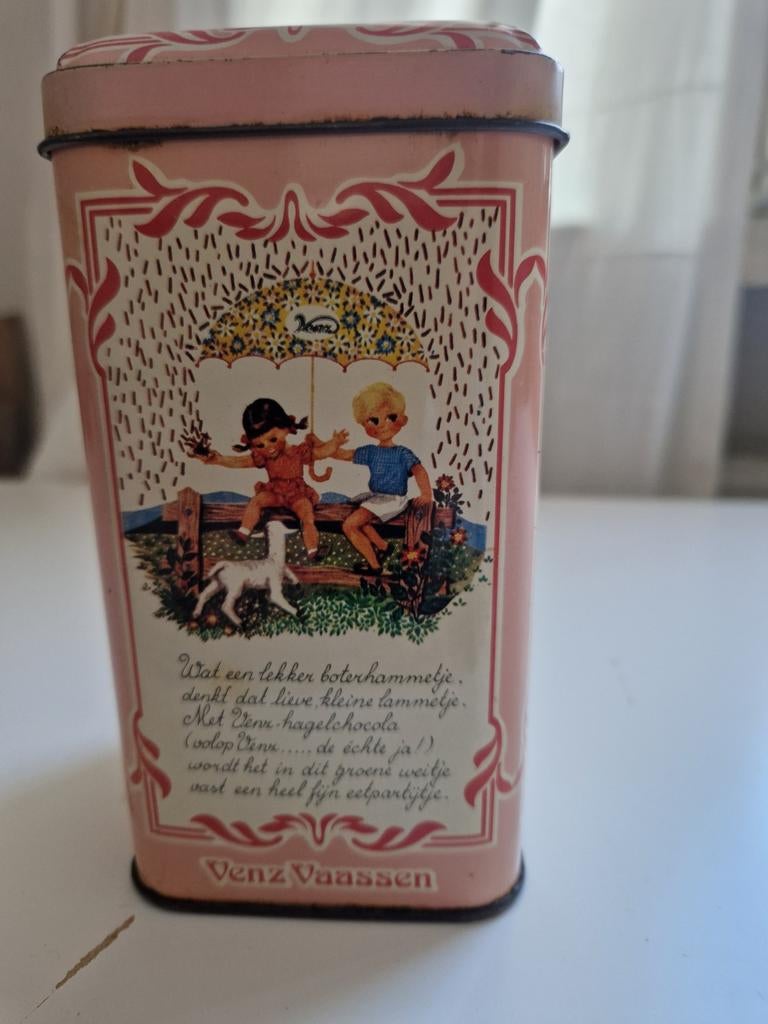 Venz hagelslag blikje, Ophalen of Verzenden, Gebruikt, Verpakking