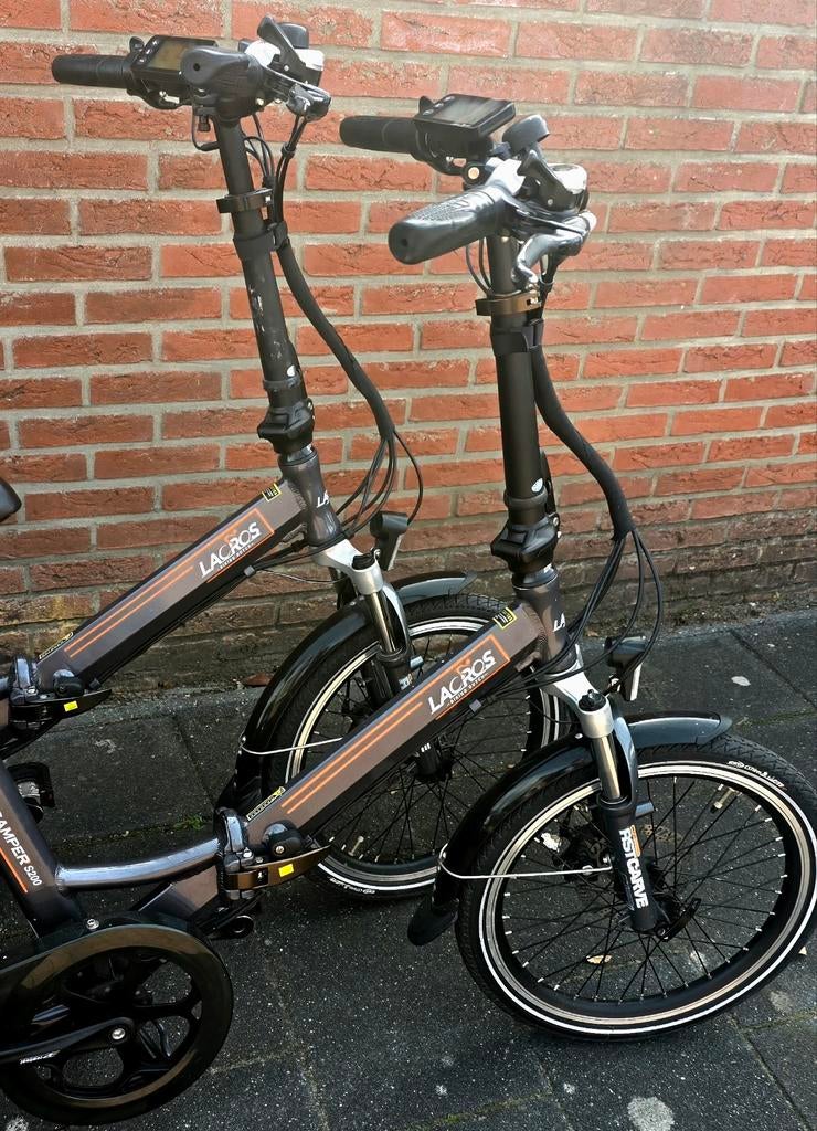Twee Lacros Scamper S200 elektrische vouwfietsen, Fietsen en Brommers, Fietsen | Vouwfietsen, Overige merken, 20 inch of meer