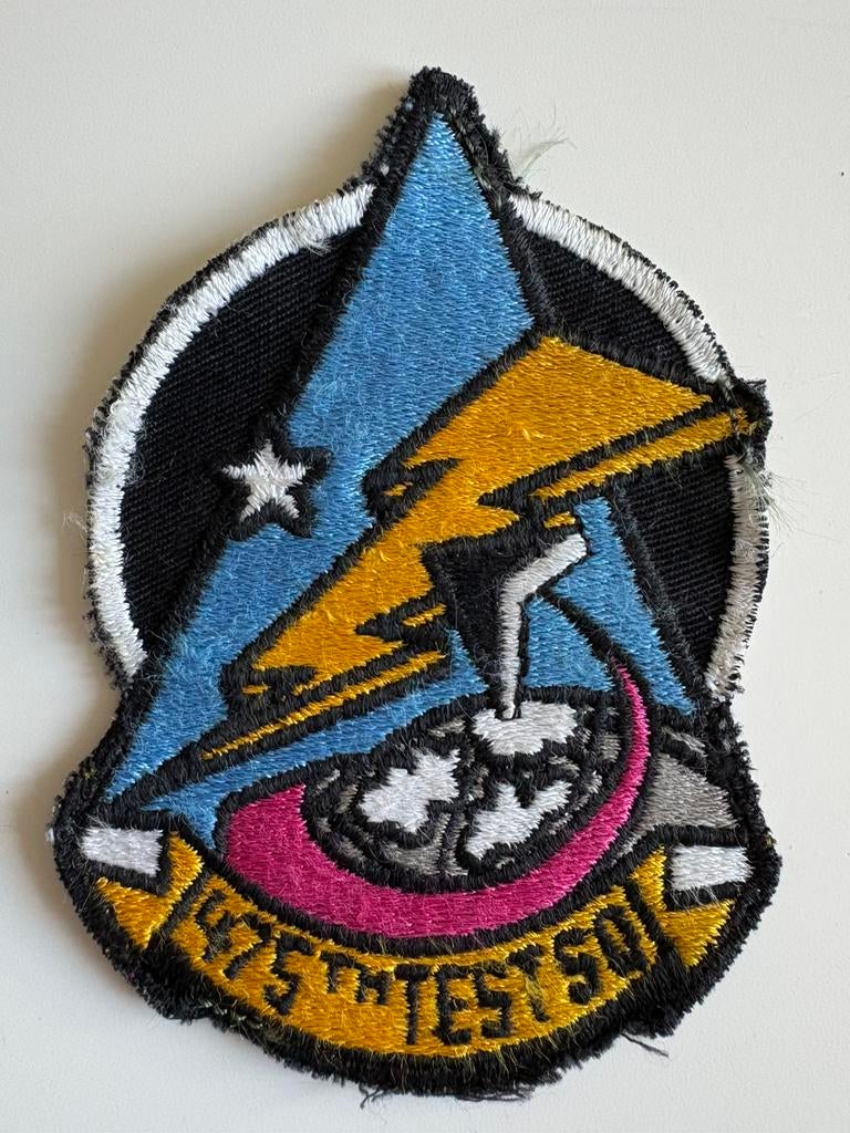 USAF 475th Test Squadron Patch, Ophalen of Verzenden, Luchtmacht, Nederland, Embleem of Badge