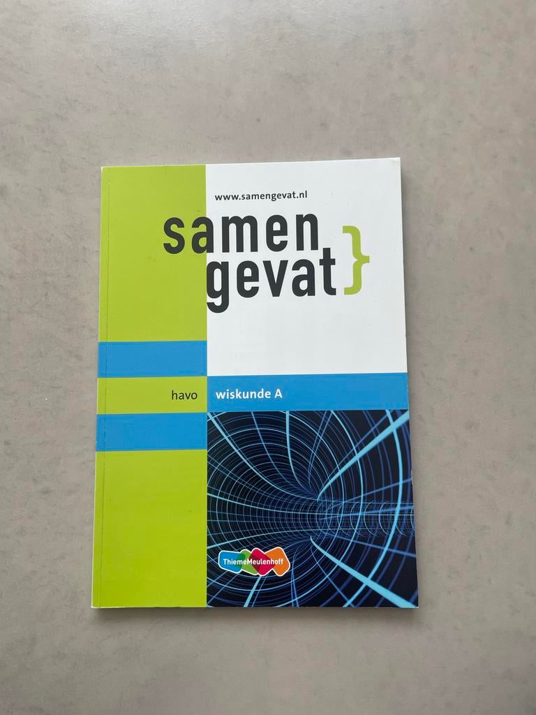 Samengevat Wiskunde A HAVO - ThiemeMeulenhoff, Ophalen of Verzenden, Zo goed als nieuw, HAVO, Wiskunde A