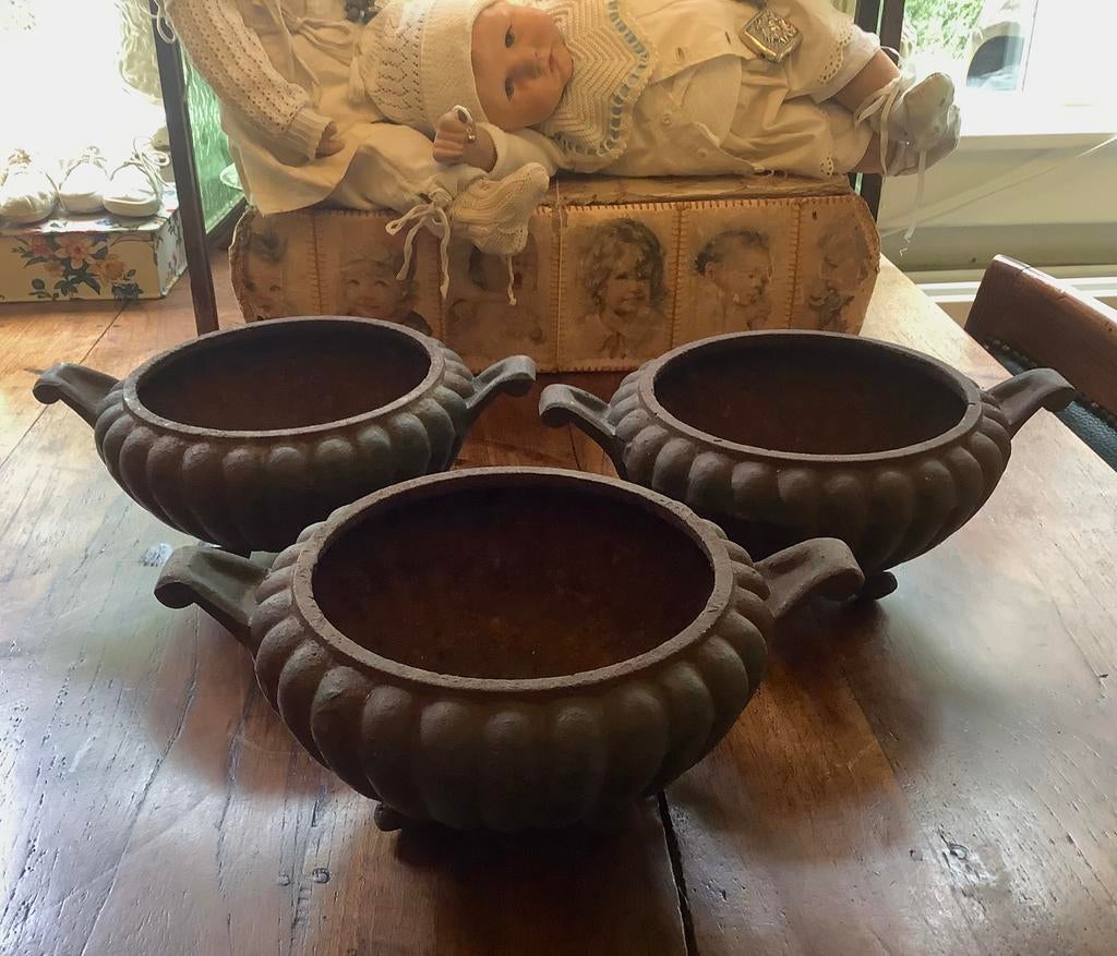 Drie x antieke jardinière, jardinières, Ophalen of Verzenden