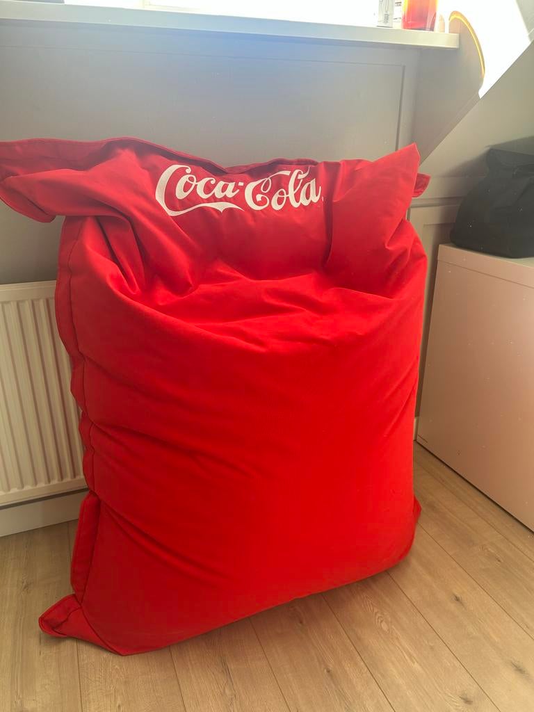 Coca-Cola zitzak, Huis en Inrichting, Zitzakken, Ophalen, Nieuw, Rood, Zitzak