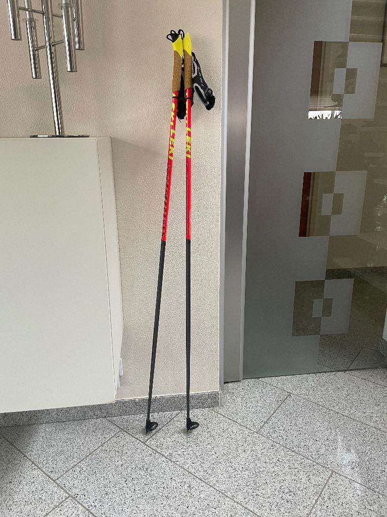 Langlaufstokken Leki 140cm, Overige merken, Langlaufen, Stokken, 100 tot 140 cm